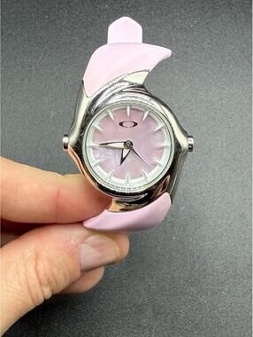 Oakley Crush 2.5 Polished/Mother of Pearl Powder Pink Watch New